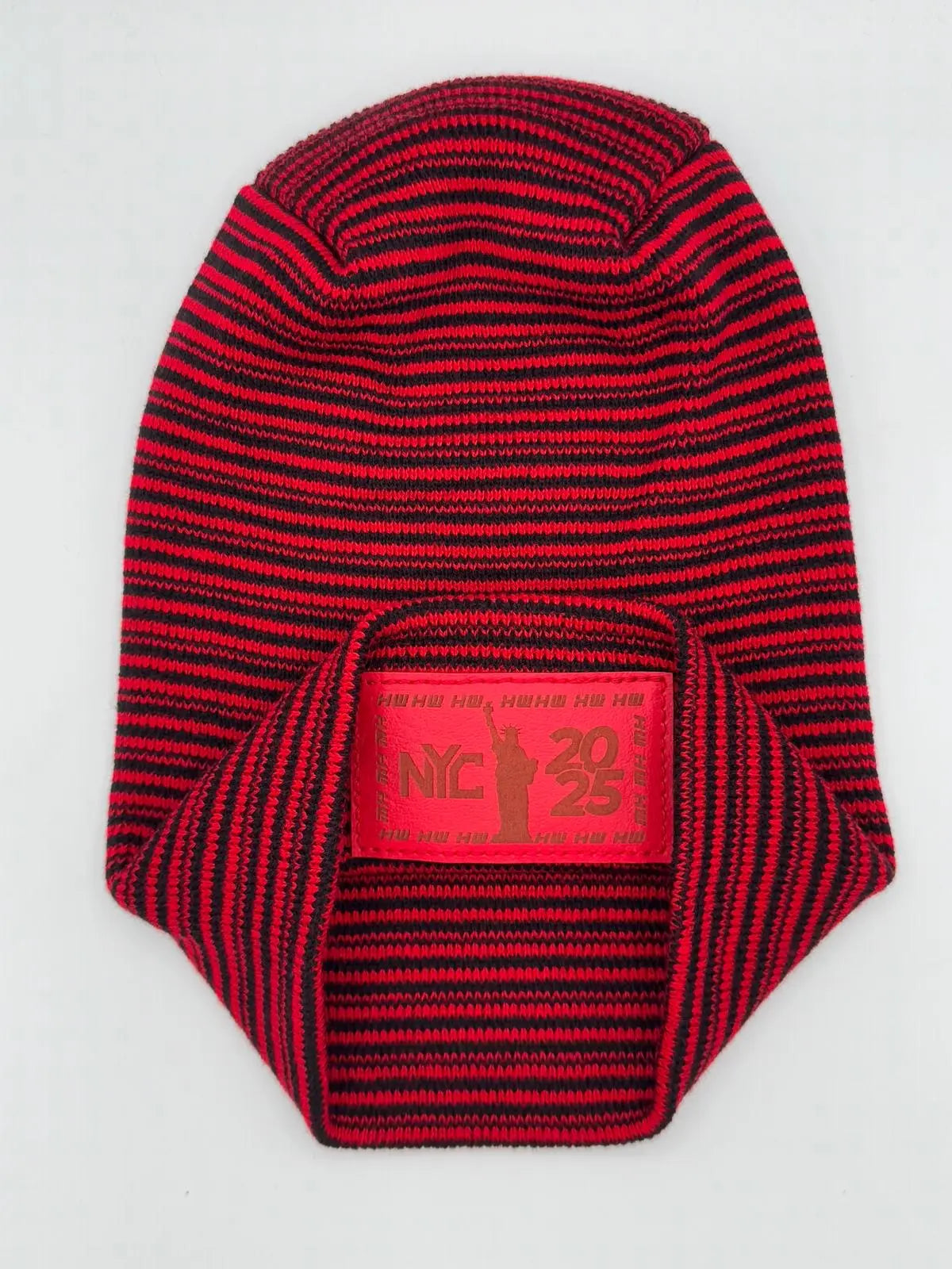Haakwear NEW YEAR 2025 NYC, Modern H Stitch Contrast Cuffed Beanie 